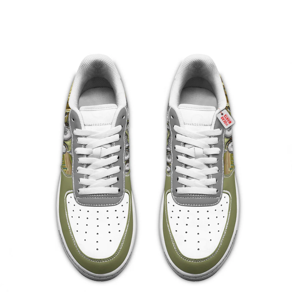 Plants Vs Zombies Chemist Low-Top Leather Sneakers Custom Name - Image 3