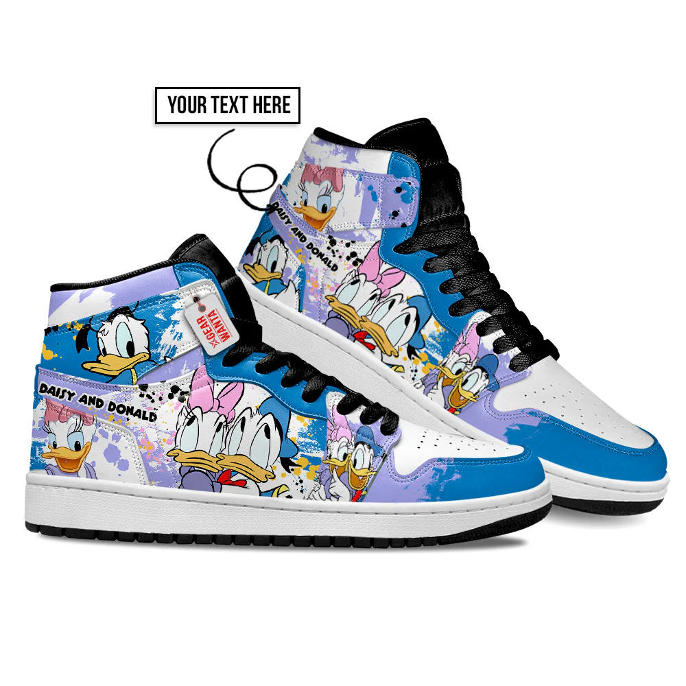High-top Leather Sneakers