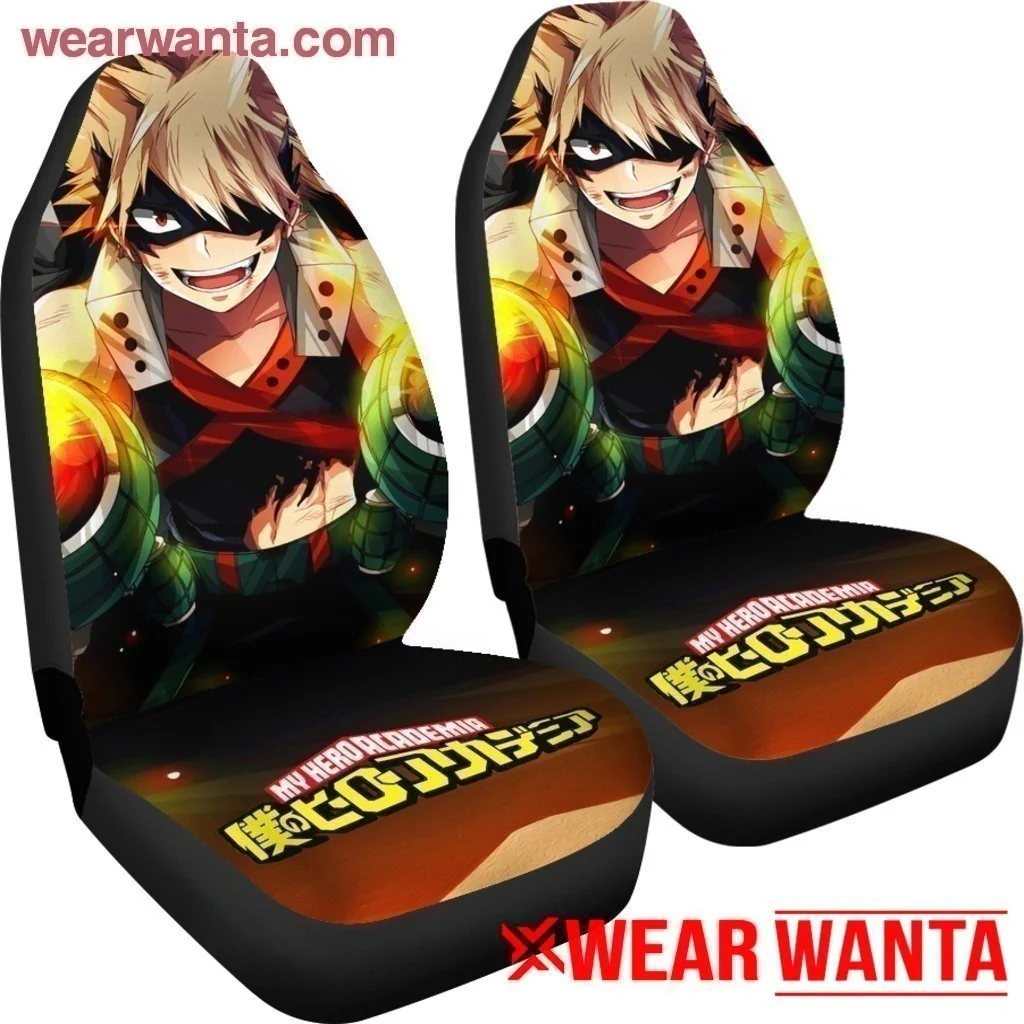 Katsuki Bakugo My Hero Academia Car Seat Covers MN04 - Image 5