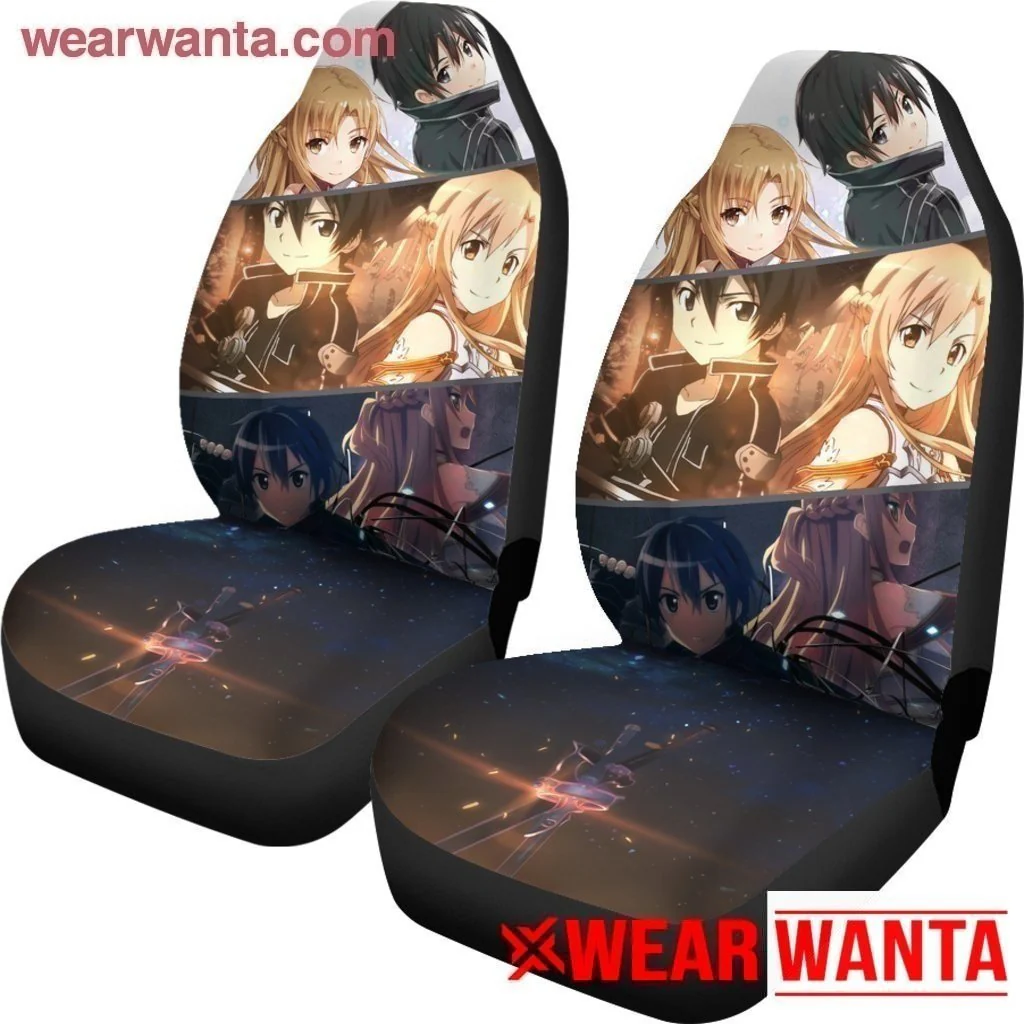 Kirito & Asuna Sword Art Online Car Seat Covers MN05 - Image 3
