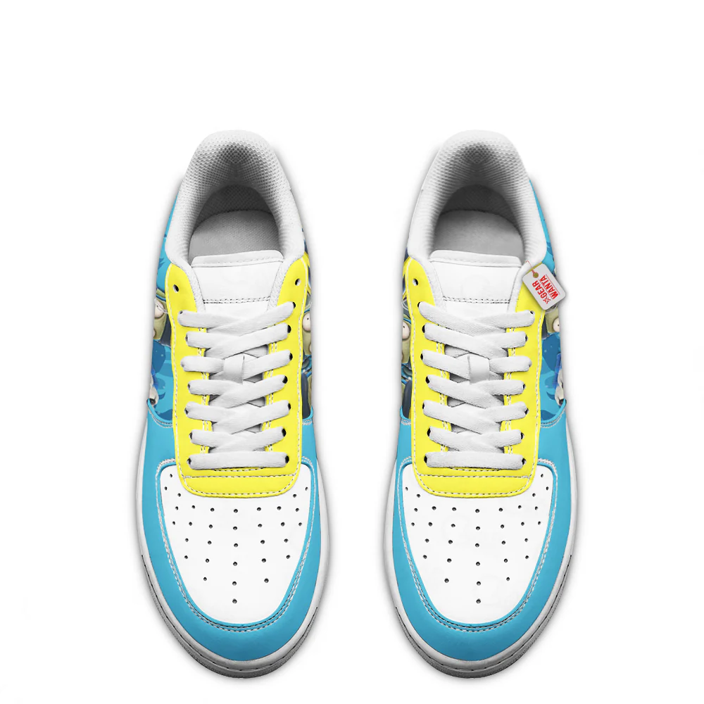 Plants Vs Zombies Marine Low-Top Leather Sneakers Custom Name - Image 3