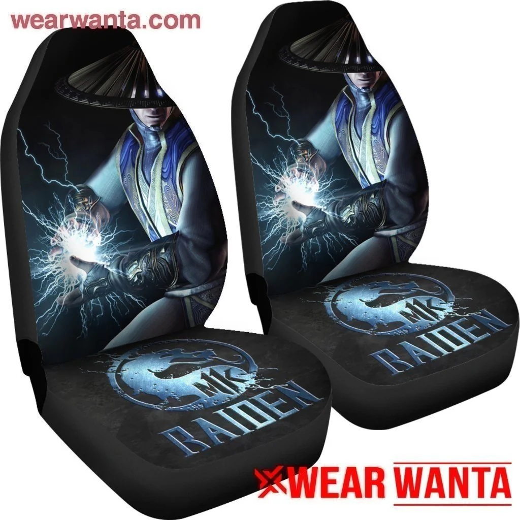 Mortal Kombat Silver Raiden Car Seat Covers MN05 - Image 5