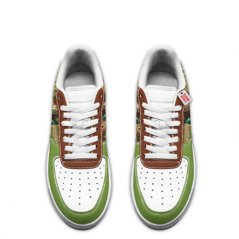 Plants Vs Zombies Scuba Soldier Low-Top Leather Sneakers Custom Name - Image 3