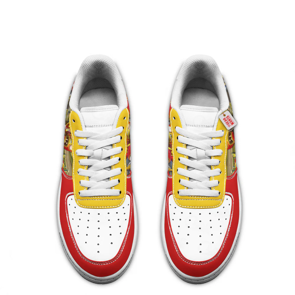 Plants Vs Zombies Wrestling Star Low-Top Leather Sneakers Custom Name - Image 3